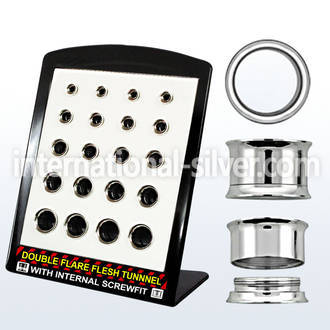 brpg149c tunnels gauges surgical steel 316l ear lobe