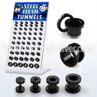 brpg14 tunnels gauges anodized surgical steel 316l ear lobe