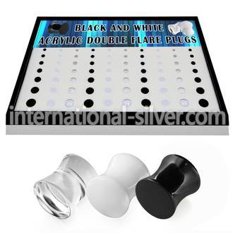 brpg153a plugs gauges acrylic body jewelry ear lobe