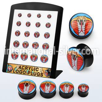 brpg162 plugs gauges acrylic body jewelry ear lobe