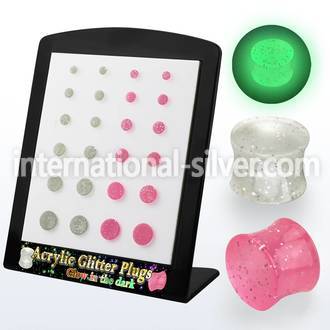 brpg163 plugs gauges acrylic body jewelry ear lobe