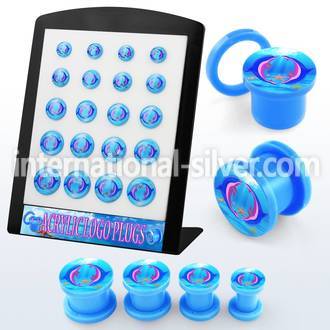 brpg168 plugs gauges acrylic body jewelry ear lobe