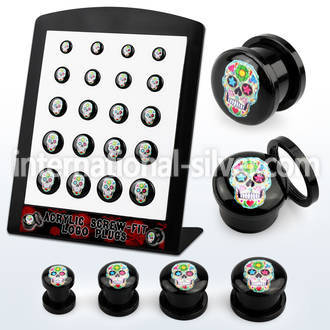 brpg173 plugs gauges acrylic body jewelry ear lobe