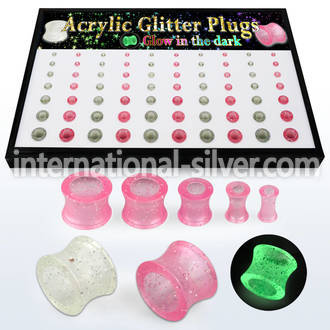 brpg177 tunnels gauges acrylic body jewelry ear lobe
