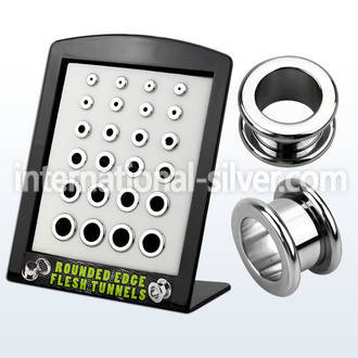 brpg17 tunnels gauges surgical steel 316l ear lobe