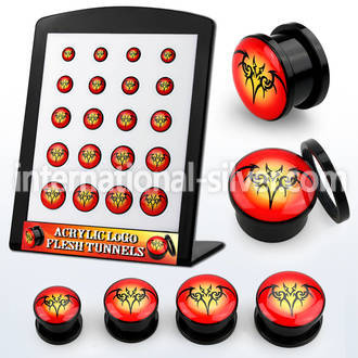 brpg184 plugs gauges acrylic body jewelry ear lobe