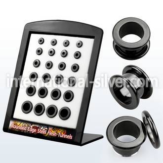 brpg18 tunnels gauges anodized surgical steel 316l ear lobe