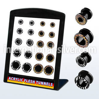 brpg84 tunnels gauges acrylic body jewelry ear lobe