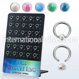 brrocr1 surgical steel ball closure rings ear othersear lobe eyebrow helix intim septum tragus piercing