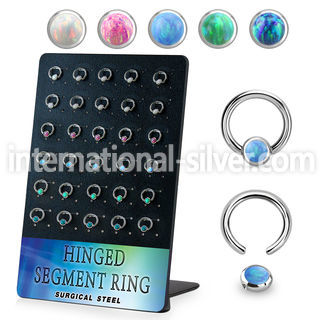 brrocr4 surgical steel ball closure rings ear lobe eyebrow helix intim septum piercing