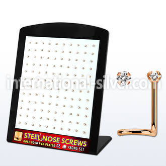 brs131 anodized surgical steel nose screws and nose studs nose  piercing