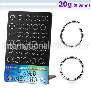 brsegh3 surgical steel seamless and segment rings ear  othersear  lobe eyebrow helix nose bridge nose septum tragus  piercing
