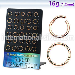 brsegh7 anodized surgical steel seamless and segment rings ear  othersear  lobe ear otherseyebrow helix tragus  piercing
