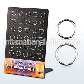 brsel9 seamless segment rings surgical steel 316l nose