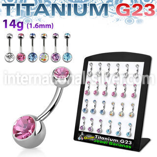 brubn2 belly rings titanium g23 implant grade belly button