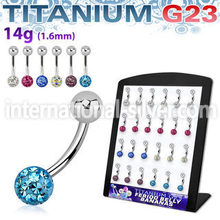 brubn4 belly rings titanium g23 implant grade belly button