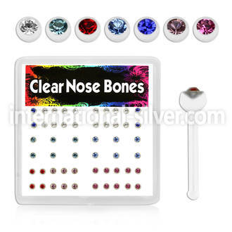 bxa19 nose bone acrylic body jewelry nose