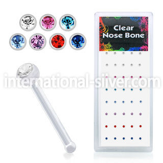 bxa19l nose bone acrylic body jewelry nose