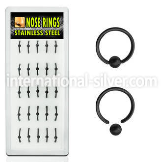 bxcrt1 hoops captive rings anodized surgical steel 316l ear lobe