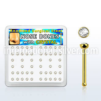 bxnbst20 anodized surgical steel nose bones nose piercing