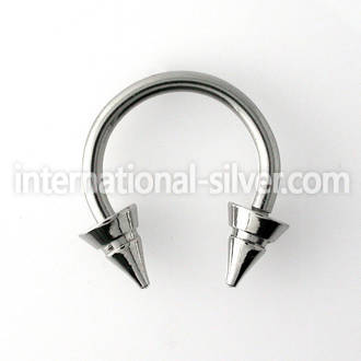 cbcn6d horseshoes surgical steel 316l belly button