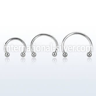 cbeb2 horseshoes surgical steel 316l belly button
