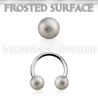 cbfo5 horseshoes surgical steel 316l ear lobe