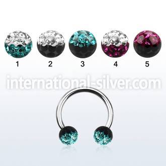 cbfr5e horseshoes surgical steel 316l belly button