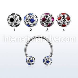 cbfr6a horseshoes surgical steel 316l belly button