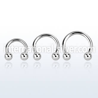 cbm horseshoes surgical steel 316l ear lobe