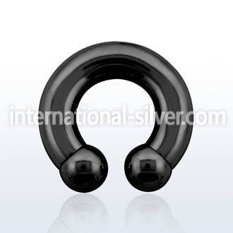 cbrt0 horseshoes anodized surgical steel 316l ear lobe