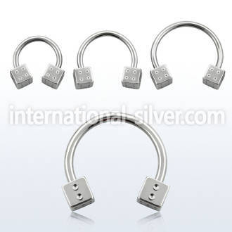 cbsdi horseshoes surgical steel 316l belly button