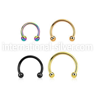 cbt18b2 horseshoes anodized surgical steel 316l eyebrow