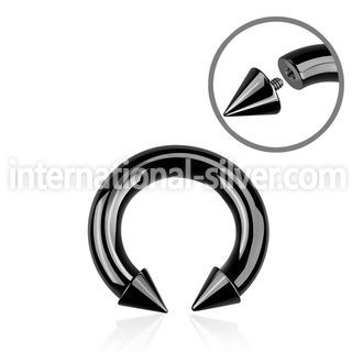cbtcn2 horseshoes anodized surgical steel 316l belly button
