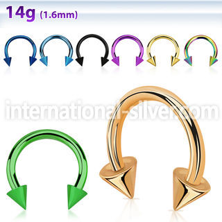 cbtcnm horseshoes anodized surgical steel 316l ear lobe