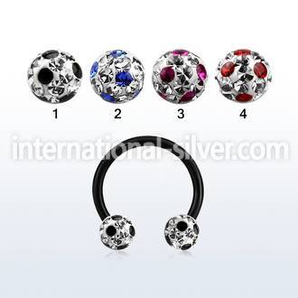 cbtfr6a horseshoes anodized surgical steel 316l belly button