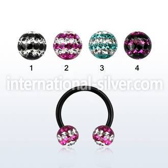 cbtfr6d horseshoes anodized surgical steel 316l belly button