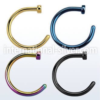 cltns fake illusion hoops anodized surgical steel 316l nose