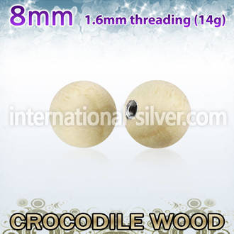 crball8 loose body jewelry parts organic body jewelry 