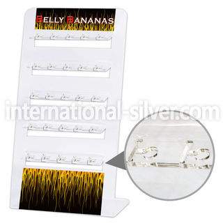 dac83 displays acrylic body jewelry belly button