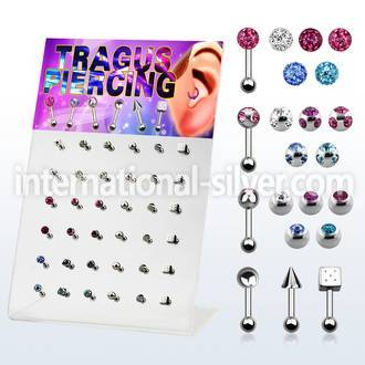 dacb100 straight barbells surgical steel 316l tragus