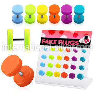 dacb115 cheaters  illusion plugs and tapers acrylic body jewelry belly button