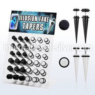 dacb116 cheaters  illusion plugs and tapers acrylic body jewelry belly button