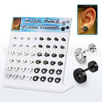dacb139 cheaters  illusion plugs and tapers anodized surgical steel 316l ear lobe