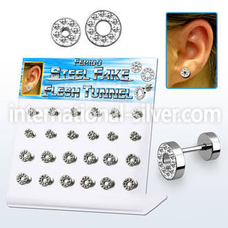 dacb144 cheaters  illusion plugs and tapers surgical steel 316l ear lobe