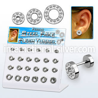 dacb146 cheaters  illusion plugs and tapers surgical steel 316l ear lobe