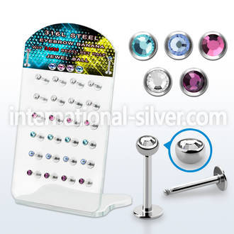 dacb172 labrets lip rings surgical steel 316l ear lobe