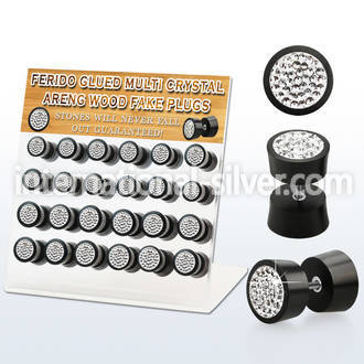 dacb185 cheaters  illusion plugs and tapers organic body jewelry ear lobe