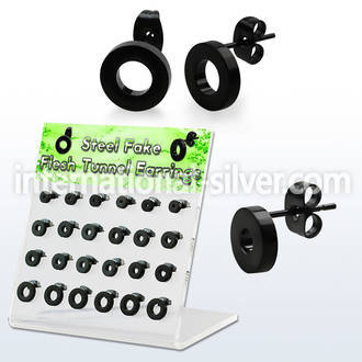 dacb193 cheaters  illusion plugs and tapers anodized surgical steel 316l ear lobe