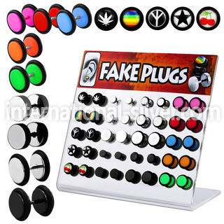 dacb44b cheaters  illusion plugs and tapers surgical steel 316l belly button